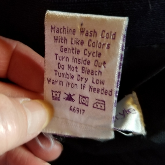 Susan Graver Style Navy Blue Lined Jacket Sz M - Picture 5 of 8